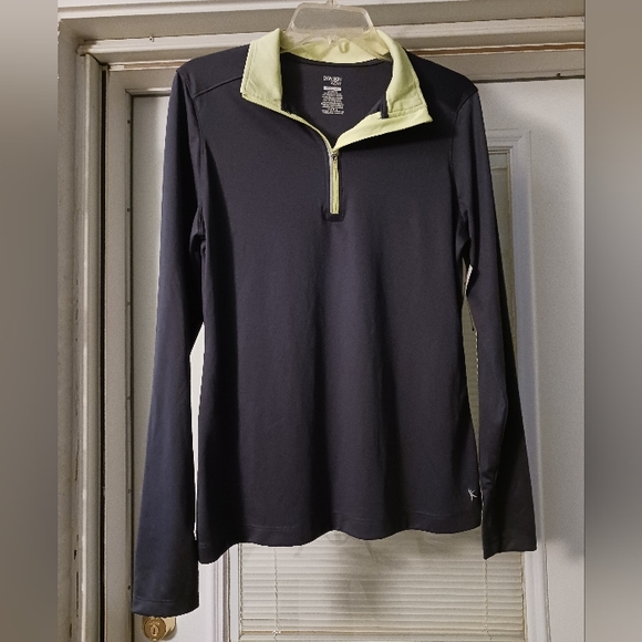 Danskin Now Tops - 3 for $18 - Danskin Now Gray/Yellow 1/4 Zip Pullover Top Size Large